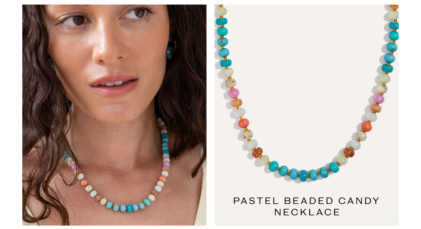 Pastel Beaded Candy Necklace