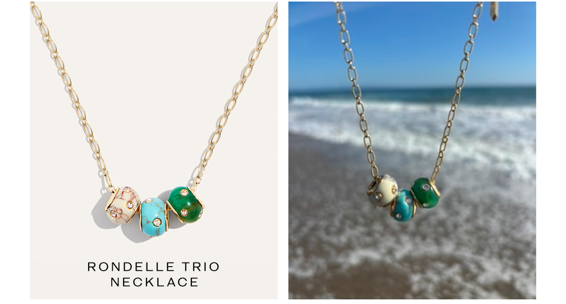 Rondelle Trio Adjustable Necklace