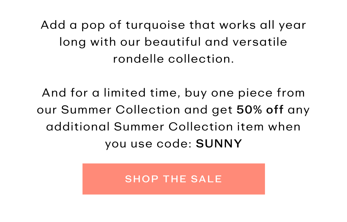 Shop the Sale! Use code Sunny