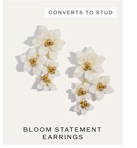 Bloom Flower Convertible Statement Earring