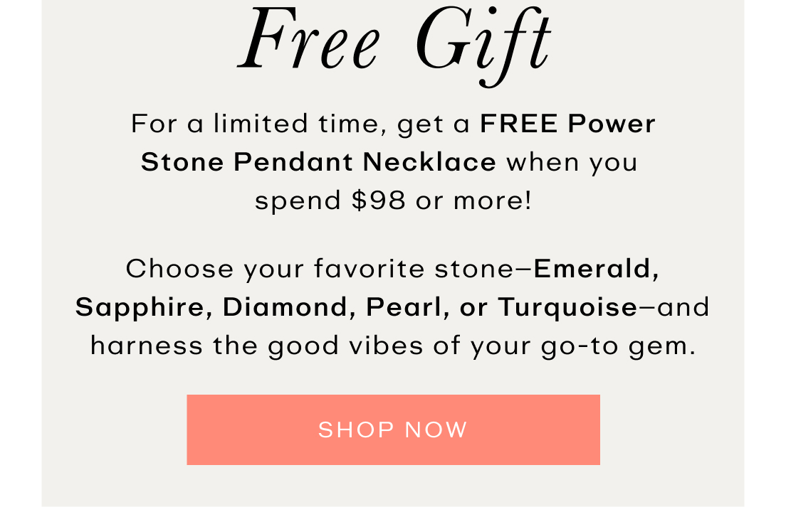 Get a Free Power Stone Pendant Necklace