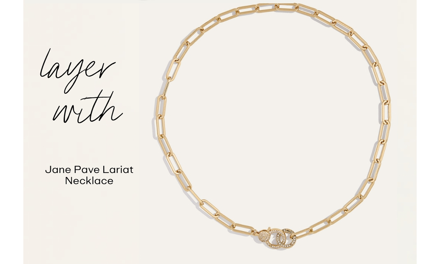 Jane Pave Lariat Convertible Chain