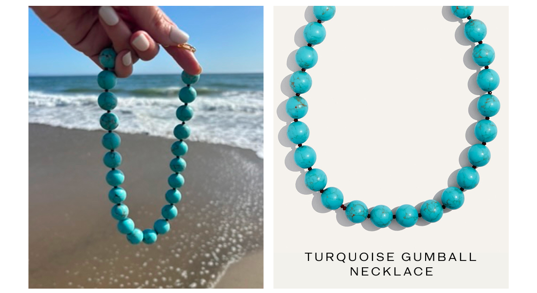 Turquoise Gumball Necklace
