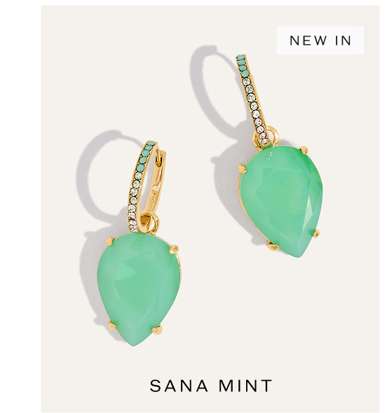 Sana Versatile Huggie Hoops | Mint Diamond