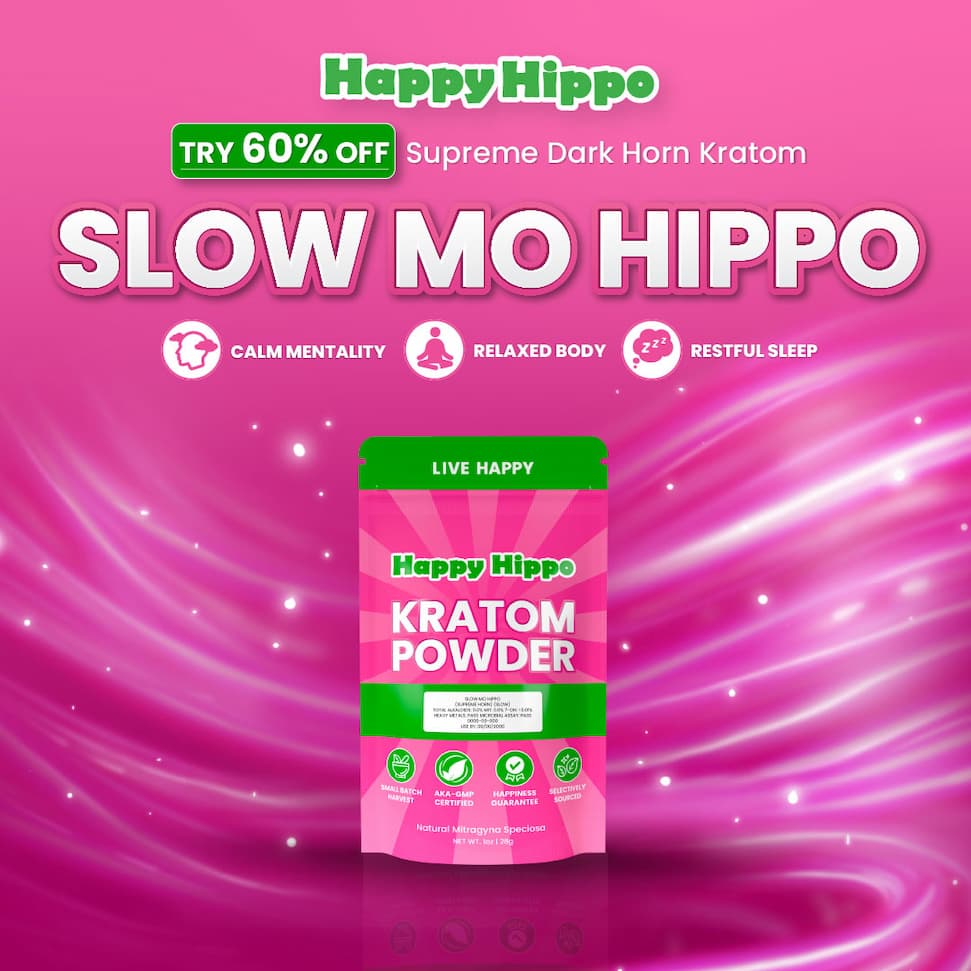 Slow Mo Hippo - 50% OFF Supreme Dark Horn Kratom
