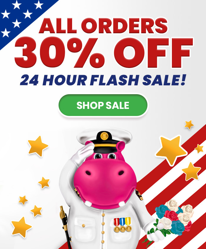 ALL ORDERS 30% OFF FOR MEMORIAL DAY