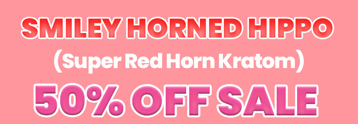 Smiley Horned Hippo (Super Red Horn Kratom)