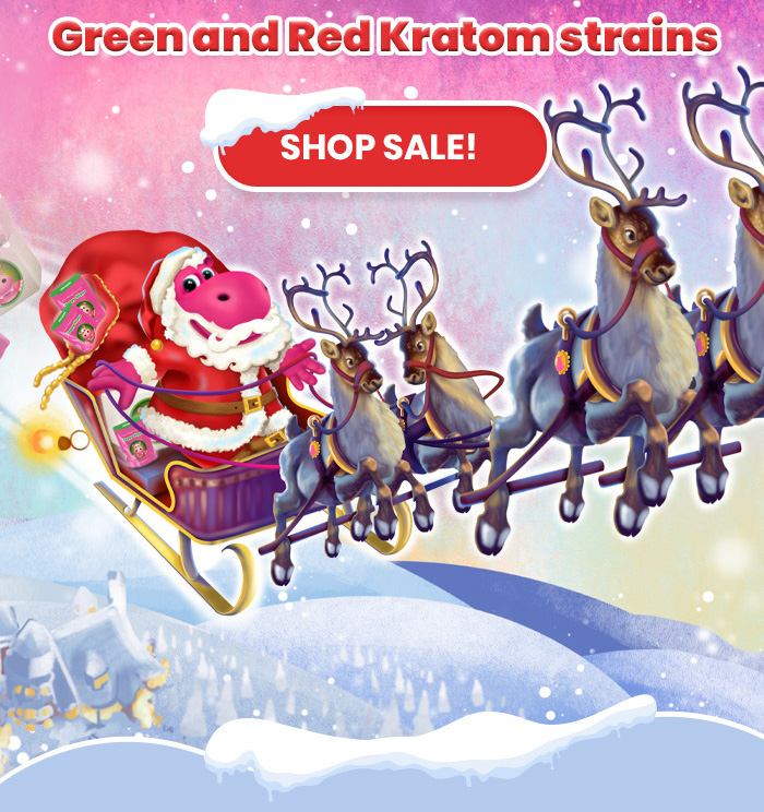 30% OFF Green and Red Kratom strains 