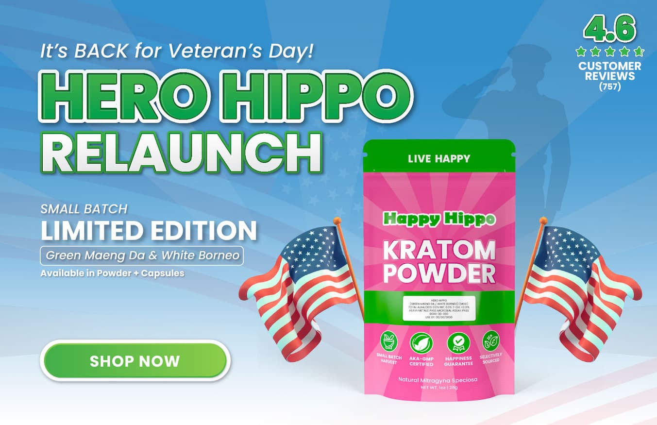Hero Hippo Kratom Blend Back in Stock