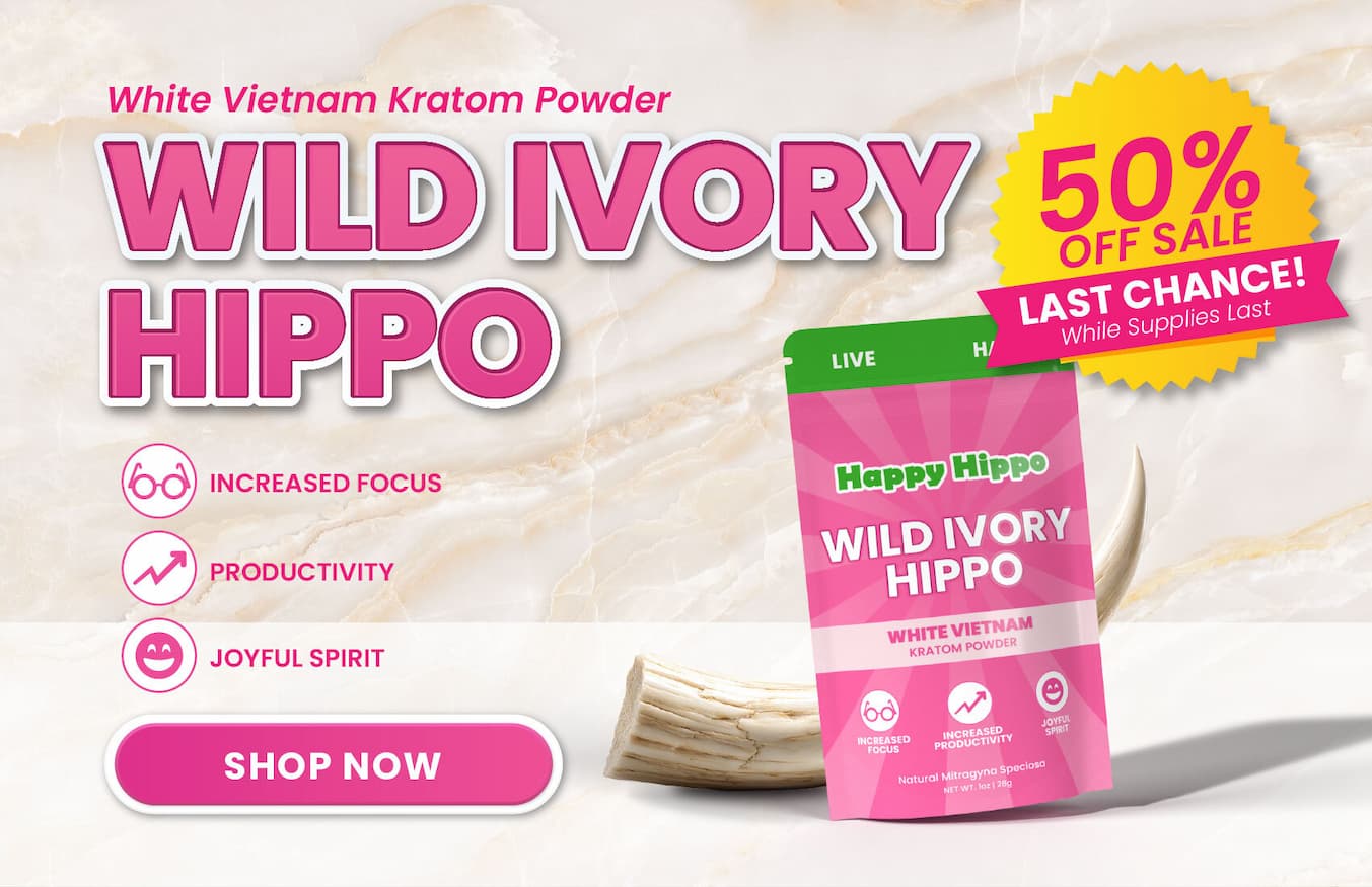 an image of a pink bag of hippo powder next to a white marble background