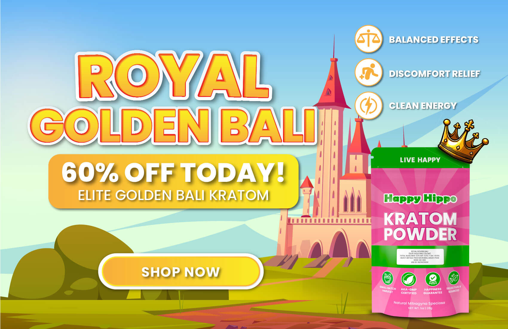 Elite Gold Bali Kratom 60% OFF Sale