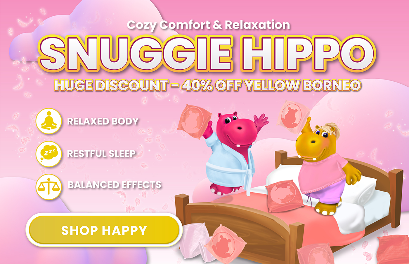 SNUGGIE HIPPO | SHOP HAPPY