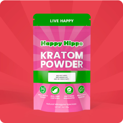 Red Hot Hippo  (Red Maeng Da)