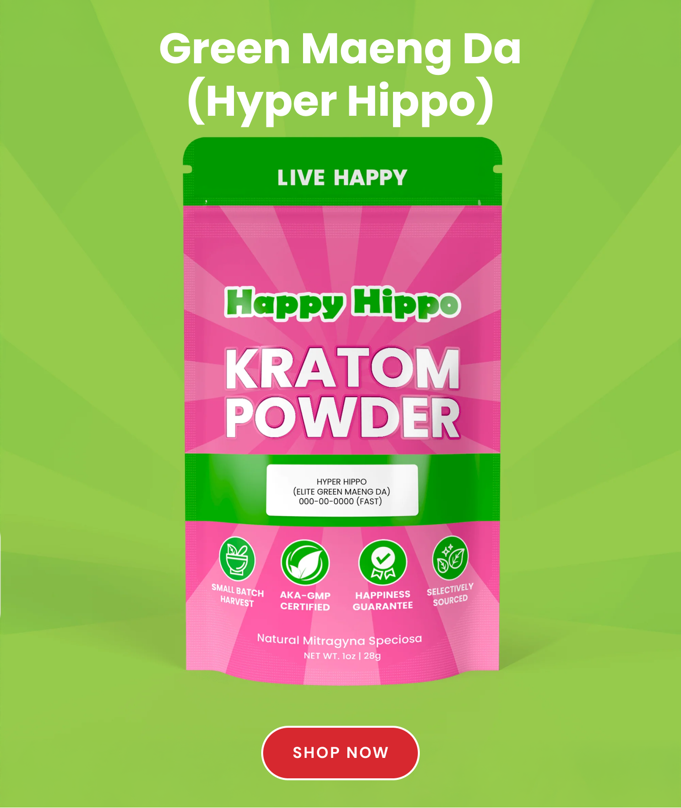 Green Maeng Da  (Hyper Hippo) | Shop Now