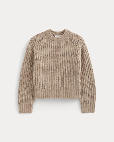 Image | Waffle Sweater in Cloud | Heathered Oatmeal