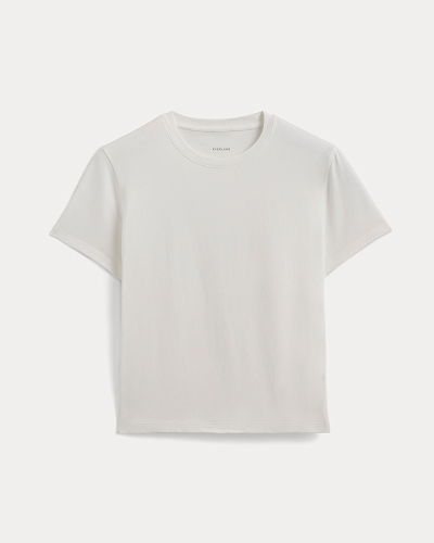Image | The Box-Cut Tee in Essential Cotton | White