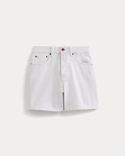 Image | Way-High® A-Line Denim Short | Bright White