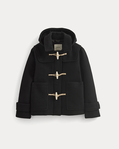 Image | The ReWool Duffle Coat | Black