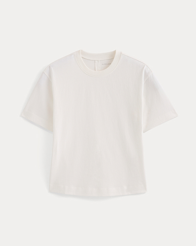 Image | Premium Weight Back Slit Tee | White