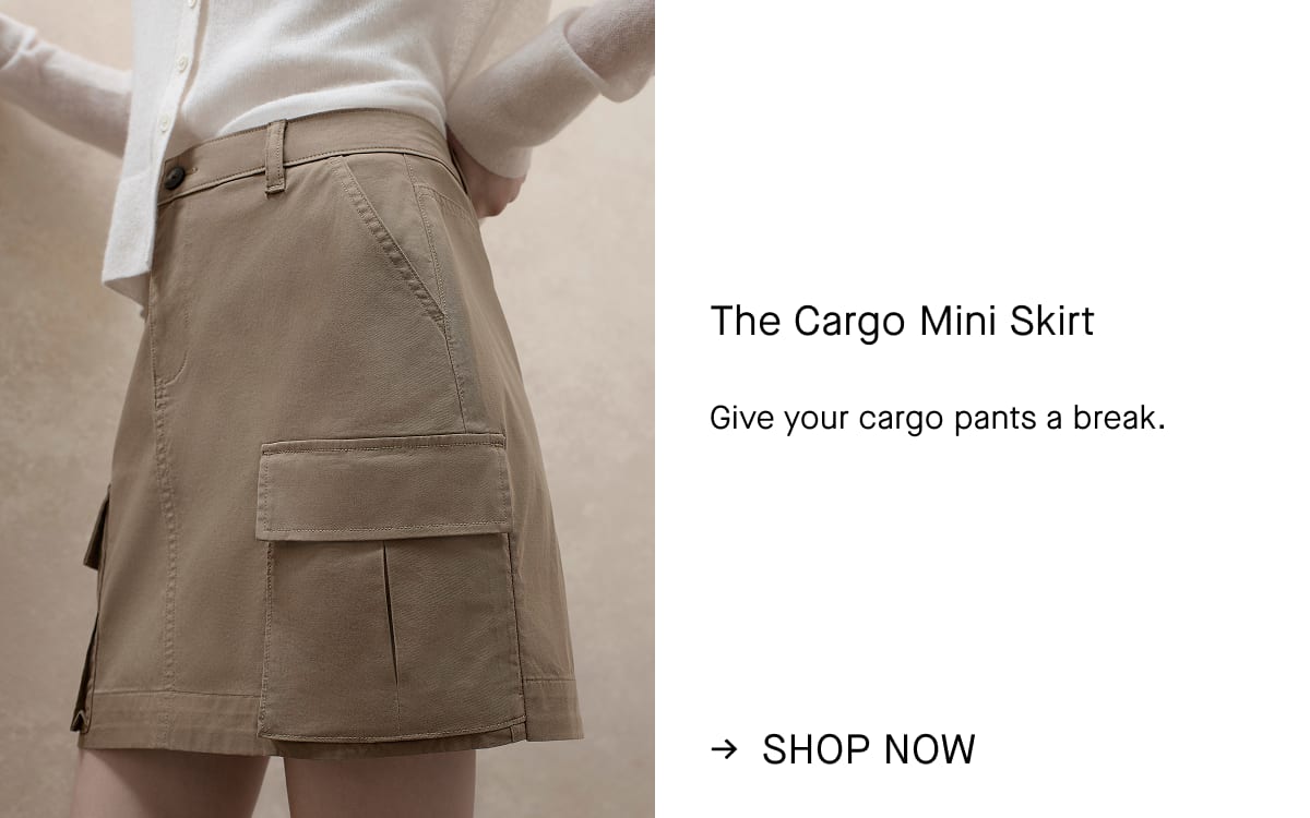 Image | The Cargo Mini Skirt | Give your cargo pants a break. | Shop Now