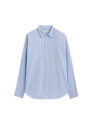 Image | The Must-Have Shirt in Silky Cotton | Pale Blue