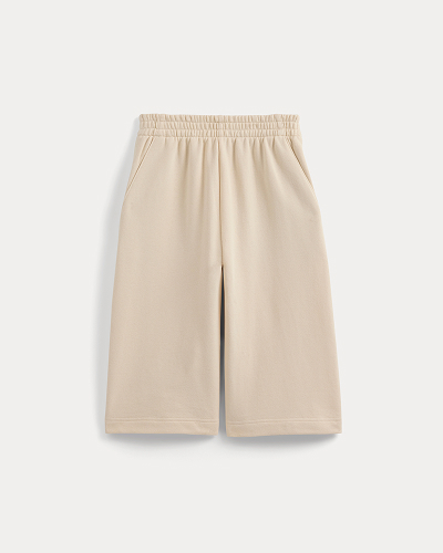 Image | Lightweight Terry Long Shorts | Parchment