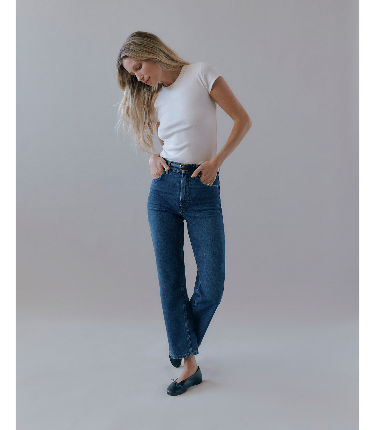  Image | @paigeharper in The Way-High® Denim | Dark Indigo