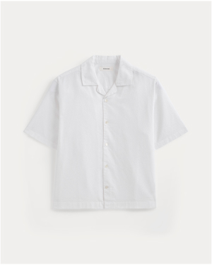 Image | Cropped Resort Shirt | White