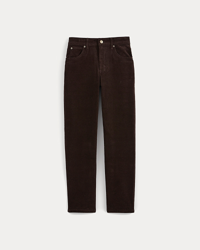 Image | Stretch Corduroy Cigarette Pant | Coffee Bean