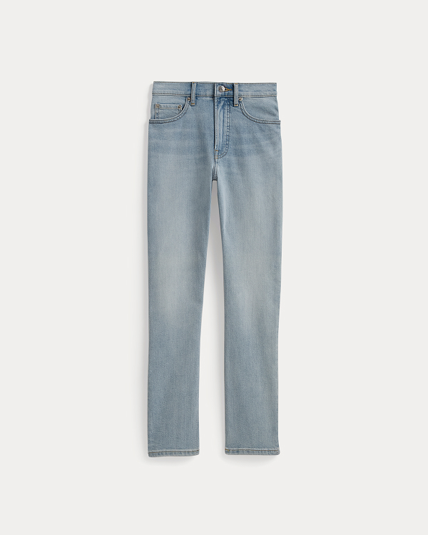 Image | Low-Rise Straight Jean | Tungsten Scratch