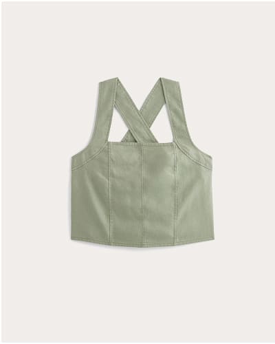 [Image] The Crossback Tank in Linen