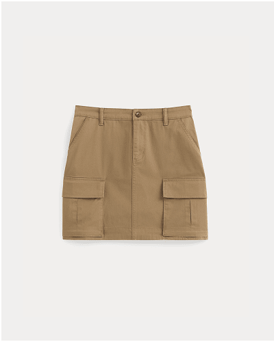 Image | The Cargo Mini Skirt | Soft Brown