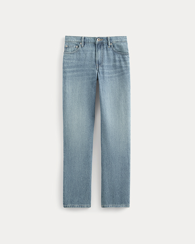 Image | Low-Rise Straight Jean | Tungsten Scratch