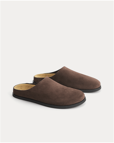 Image | Suede Clog | Deep Brown