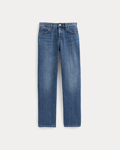 Image | Low-Rise Straight Jean | Dark Indigo