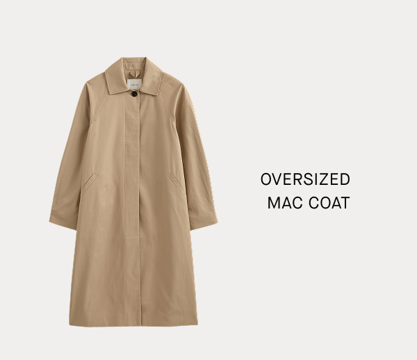 Image | Oversized Mac Coat | Cornstalk