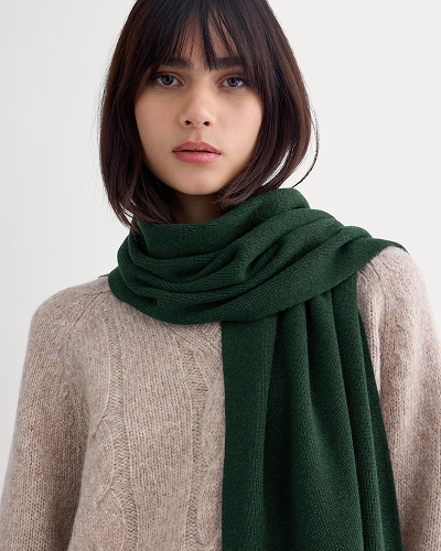 Image | The Cabin Scarf | Heathered Dark Sea