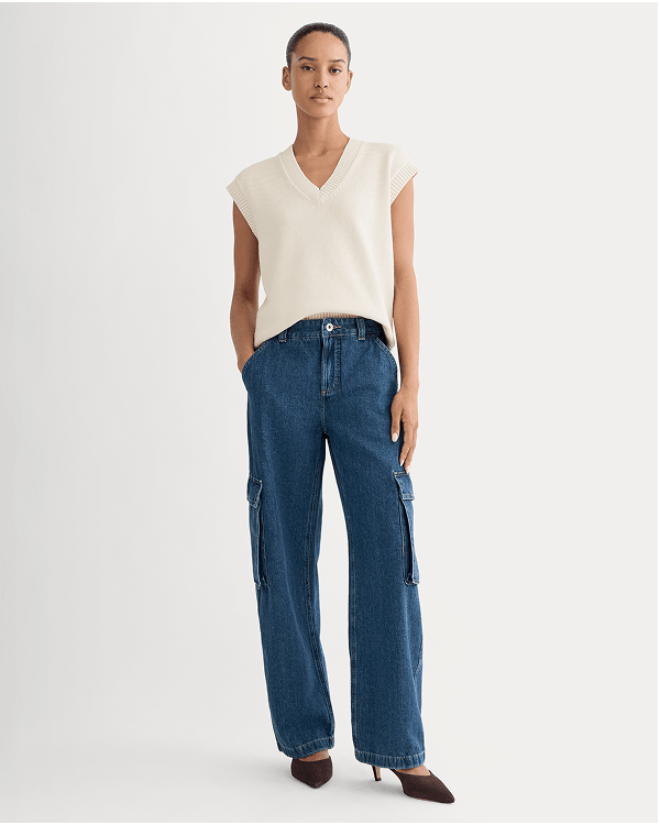 Image | The Mid-Rise Cargo Jean | Tungsten Blue Stone