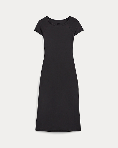Image | Raglan Midi Dress | Black