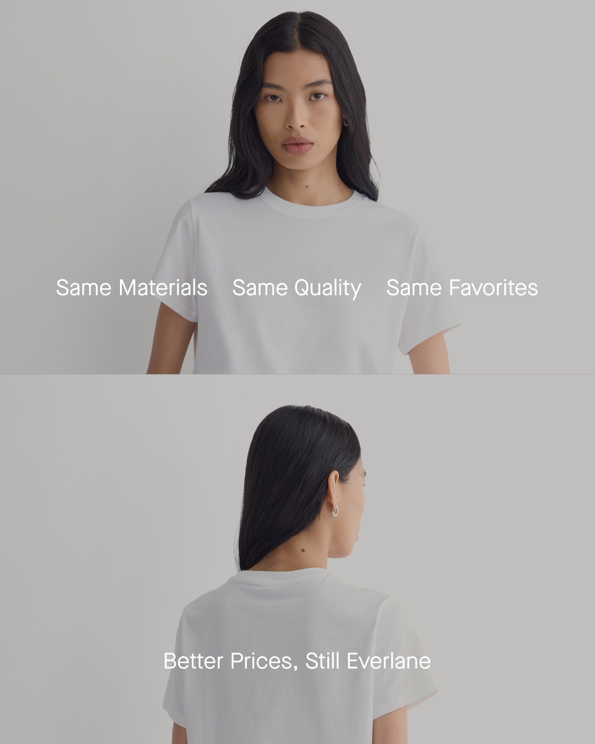 Image | Same Materials Same Quality Same Favorites | Better Prices, Still Everlane