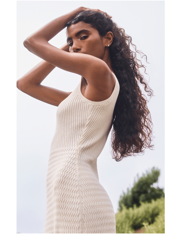 [Image]The Crochet Knit Tank Dress | Birch