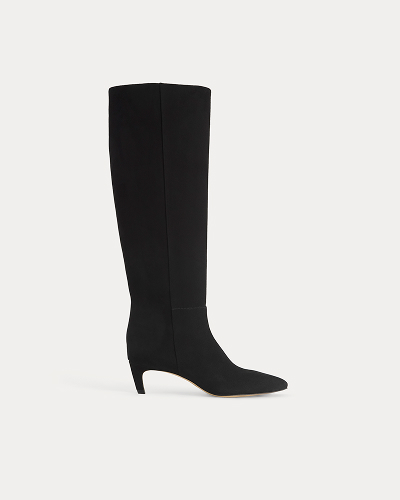 Image | Studio Knee-High Boot | Black Suede