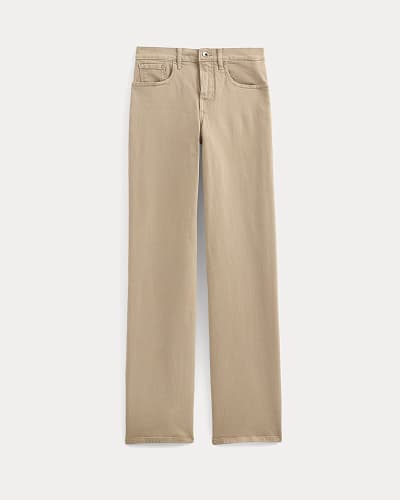 Image | The Column Jean | Garment-Dyed Tan