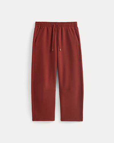 Image | Luxe Fleece Barrel Sweatpant | Merlot