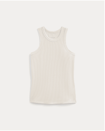 Image | The Shimmy Cutaway Tank | Bone
