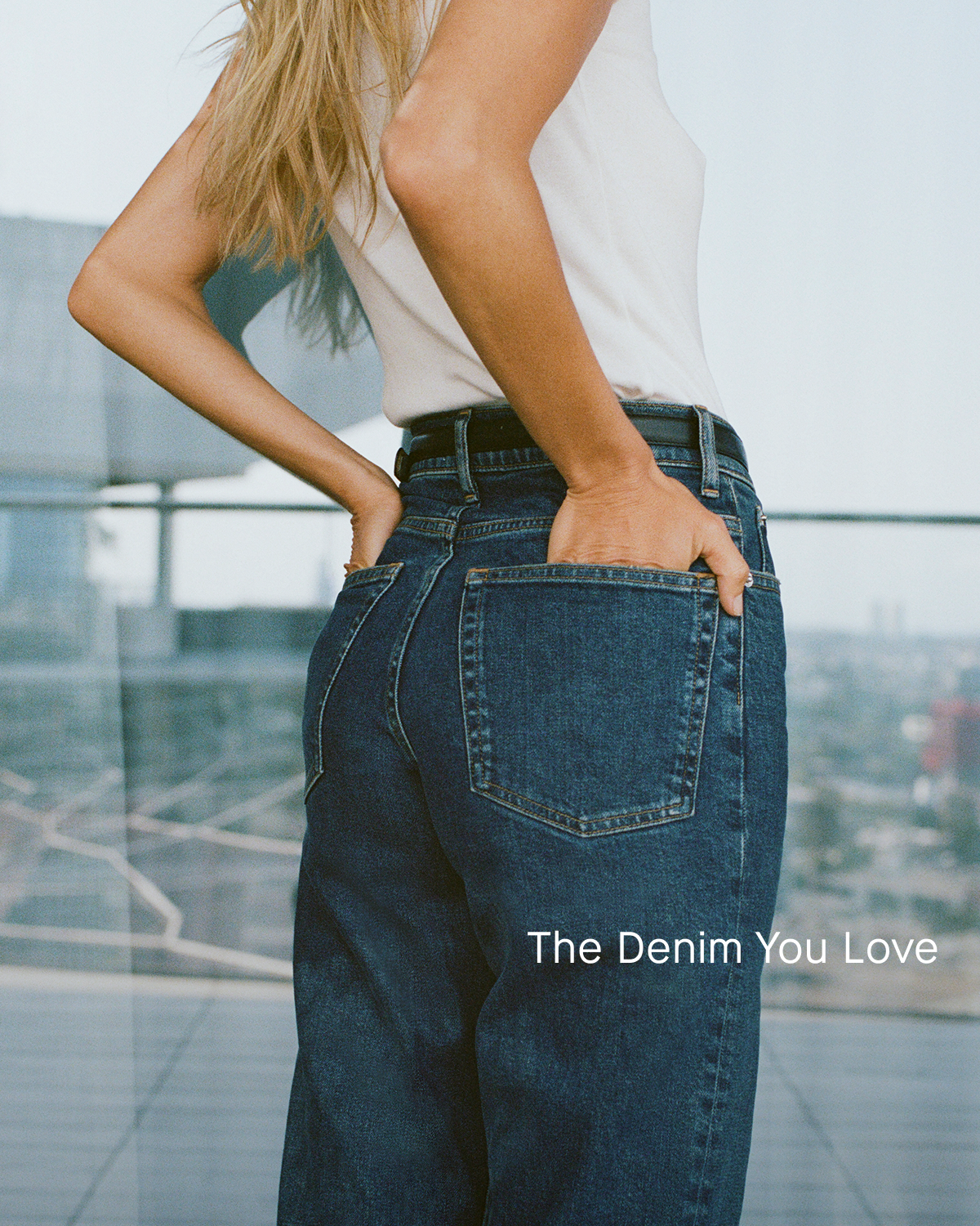 Editorial Image | The Denim You Love | Model in The Way-High® Jean 2.0 | Dark Indigo
