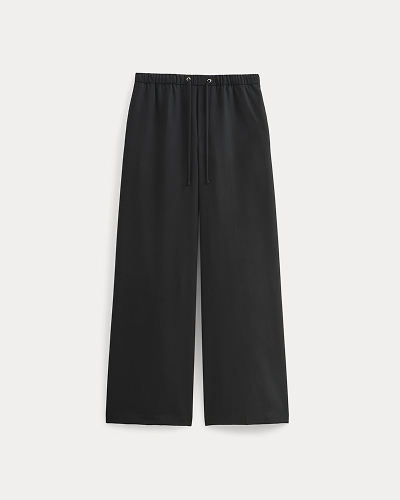 Image | Pull-On Trouser in Tailor Twill | Black