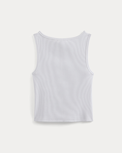 Image | Effortless Rib Boatneck Tank | White