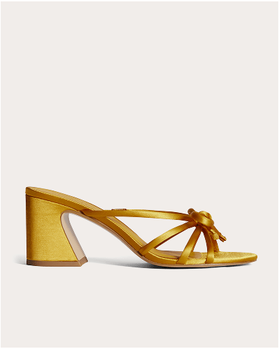 [Image]The Bow Heel | Satin | Golden Sun Satin