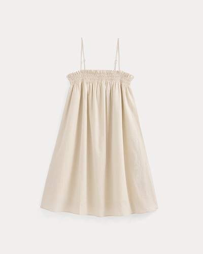 Image | Gauze Smocked Dress | Birch